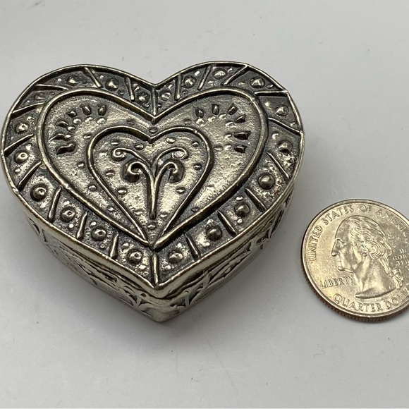 Don Drumm Studios Pewter Heart Trinket Mini Box - Picture 2 of 4
